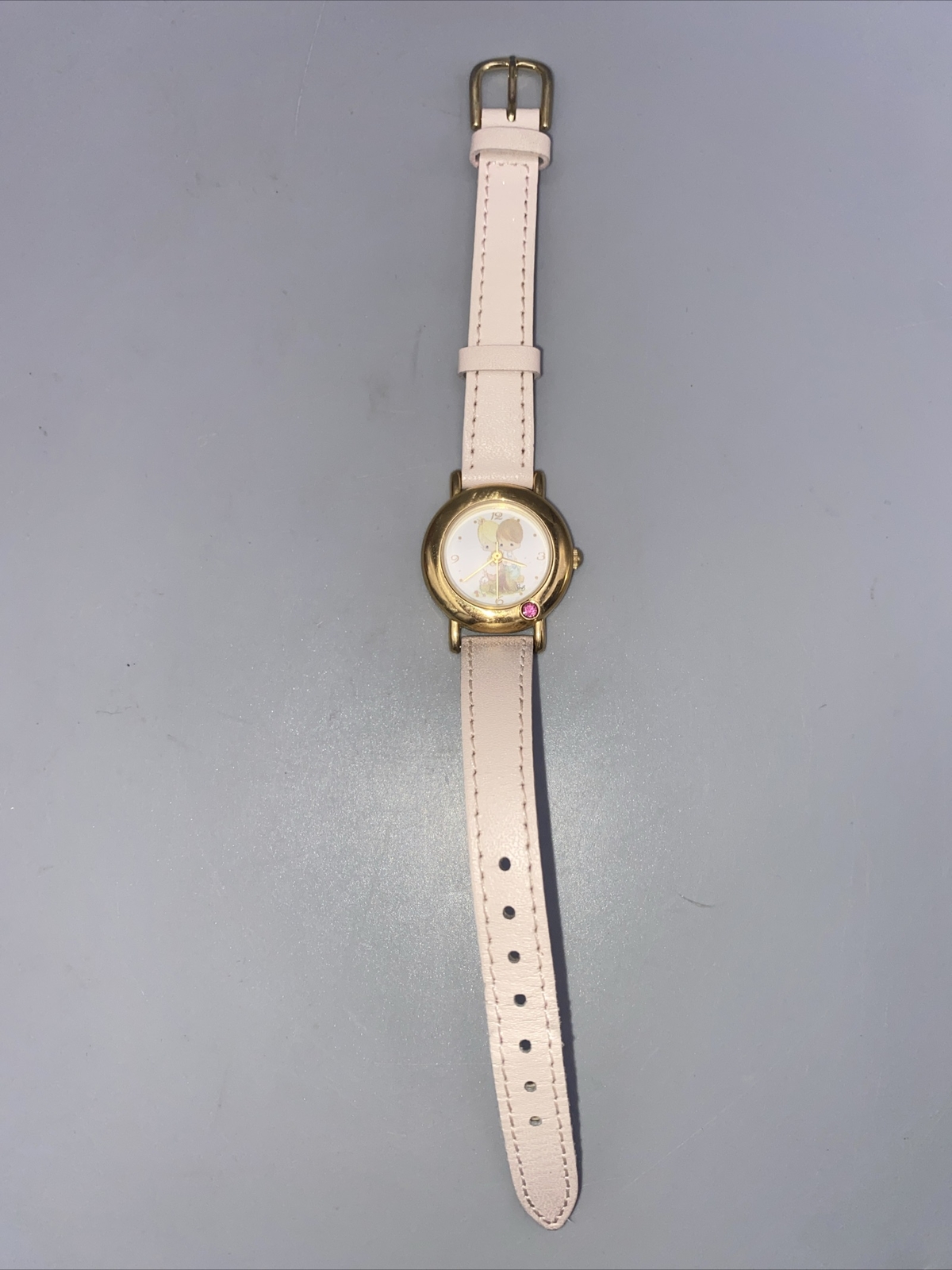 Precious Moments Watch Valdawn 0234 Love One Another Gold W/ Stone