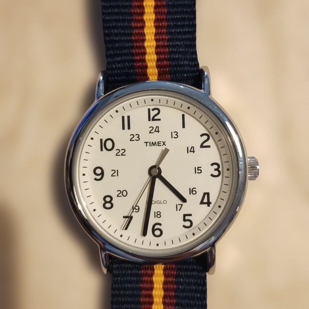 TIMEX Weekender Central Park White Dial Nylon Band Watch
