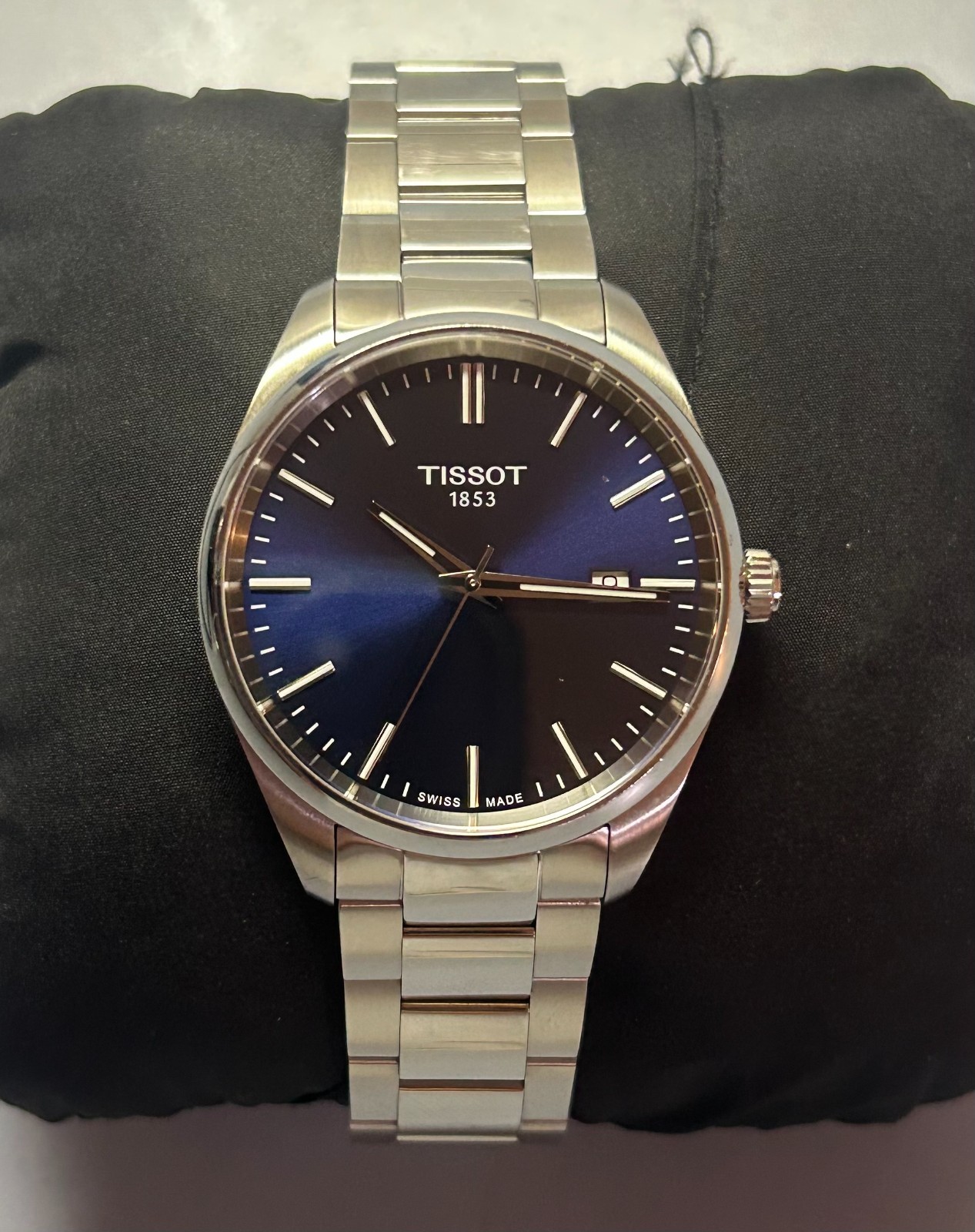 Tissot PR 100 Quartz Stainless Steel with Blue Dial Men’s Watch T1504101104100