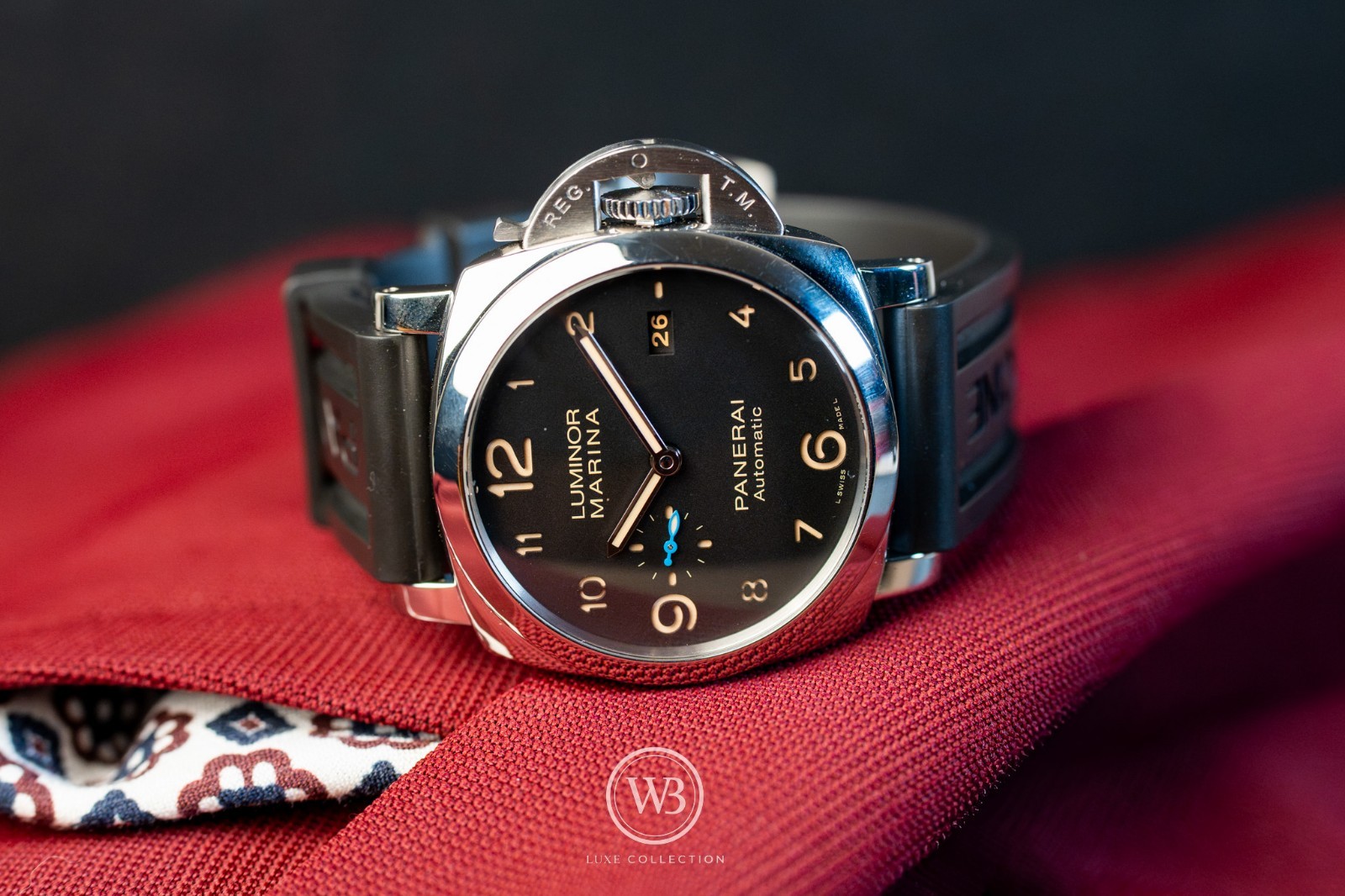 Panerai Luminor Marina Rubber & Leather Bracelet- PAM01359-COMPLETE SET