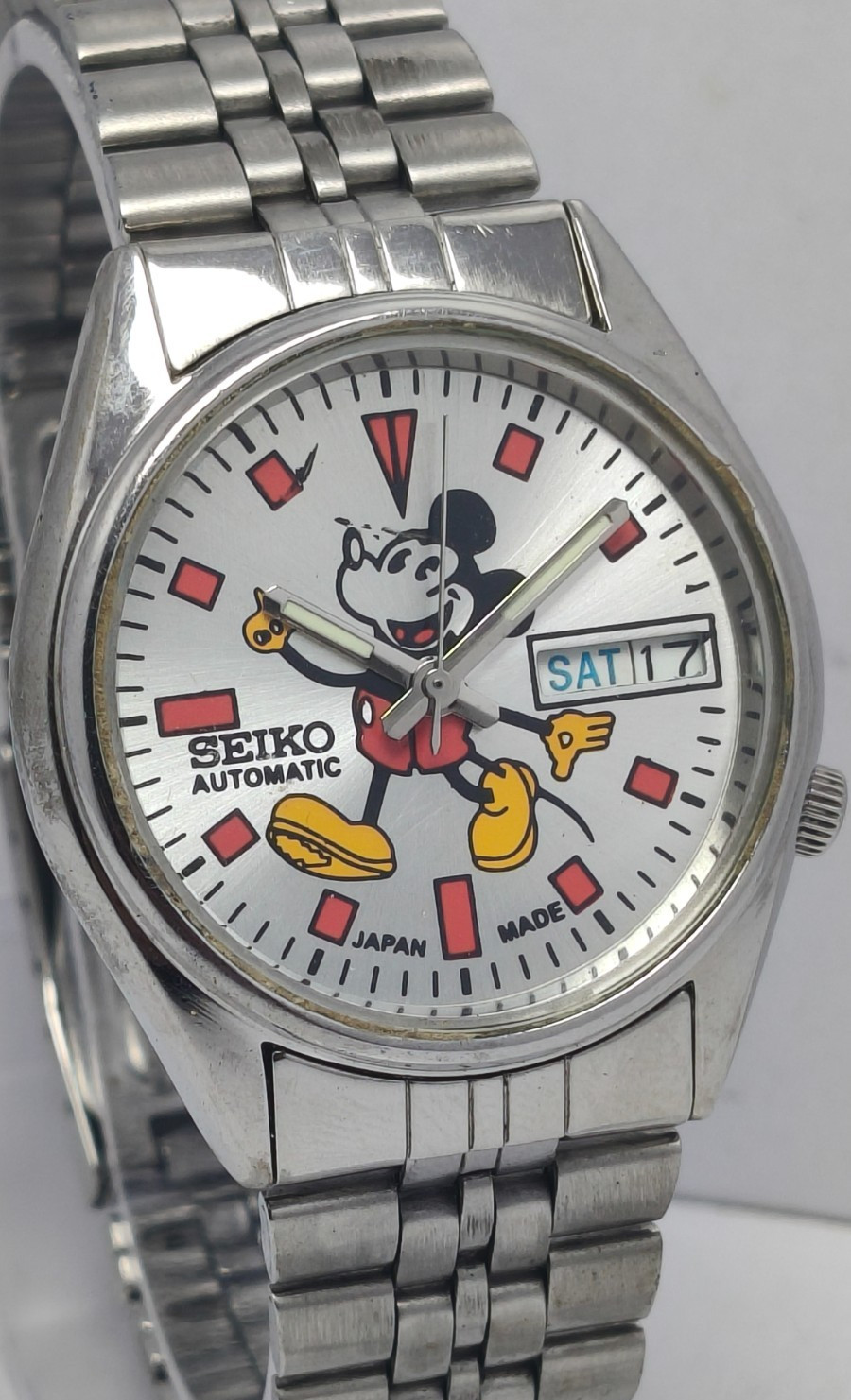 Seiko Automatic 21 Jewels Day/Date Wrist Watch For Men’s In Working Condition