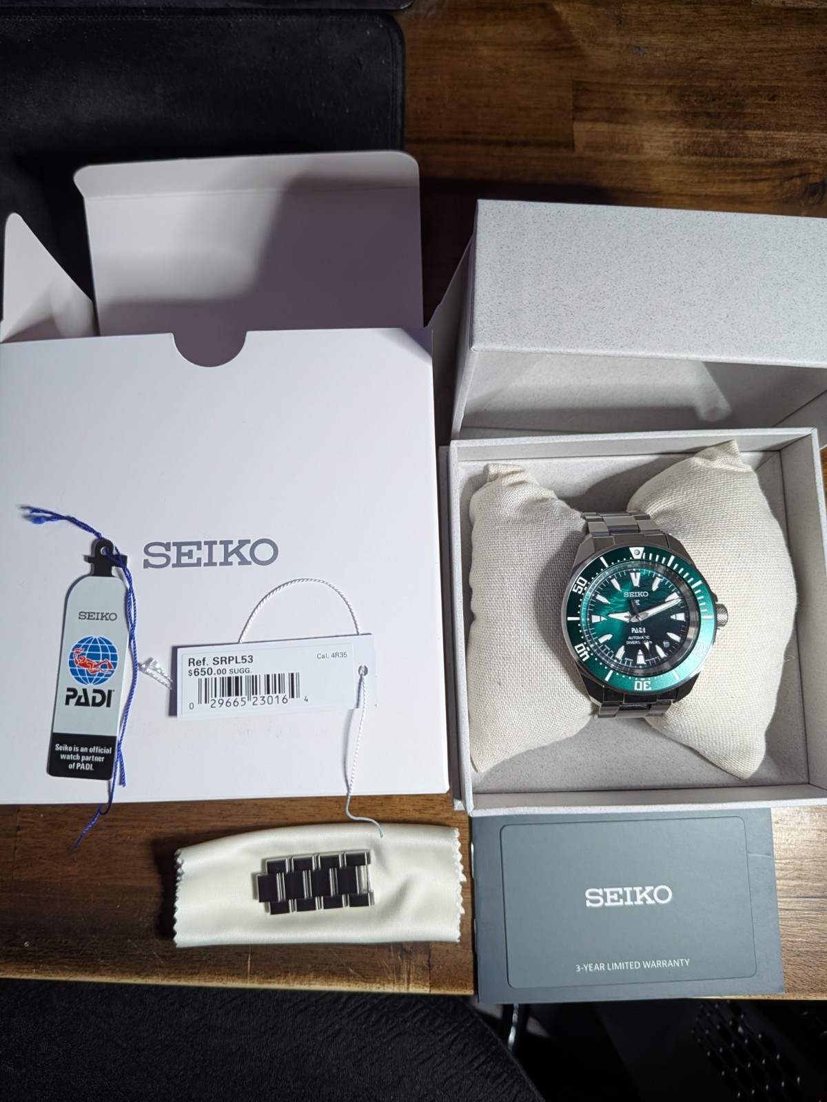 Seiko Prospex Shoguria Padi SPECIAL EDITION Green Lagoon Watch SRPL53