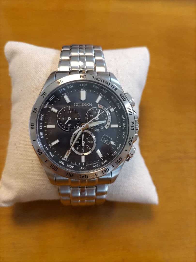 CITIZEN CB5870 91L Eco Drive Radio Clock Men’s New