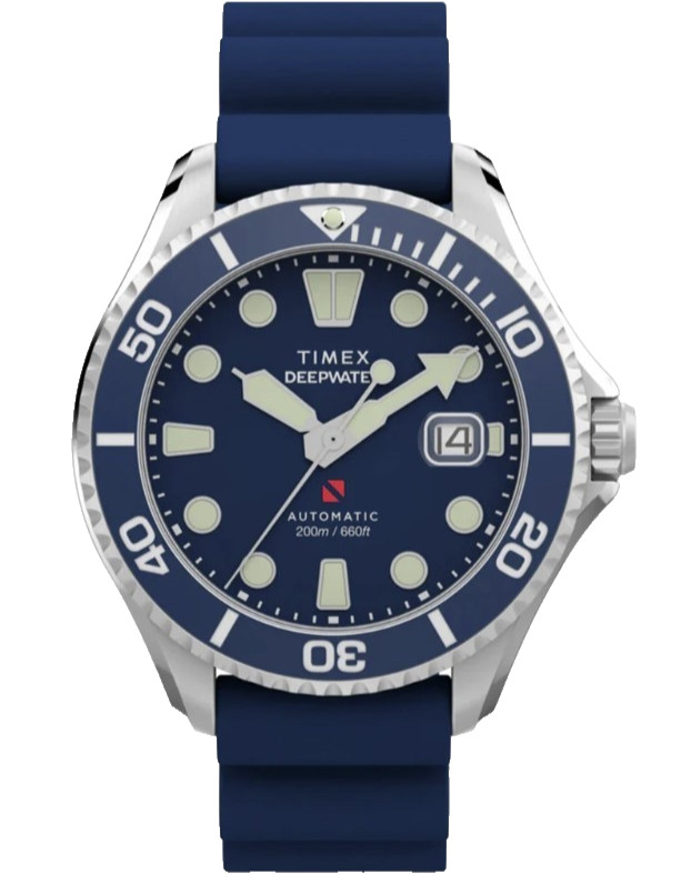 Timex Deep Water Meridian 200m Rubber Band Automatic Men’s Watch TW2Y39900