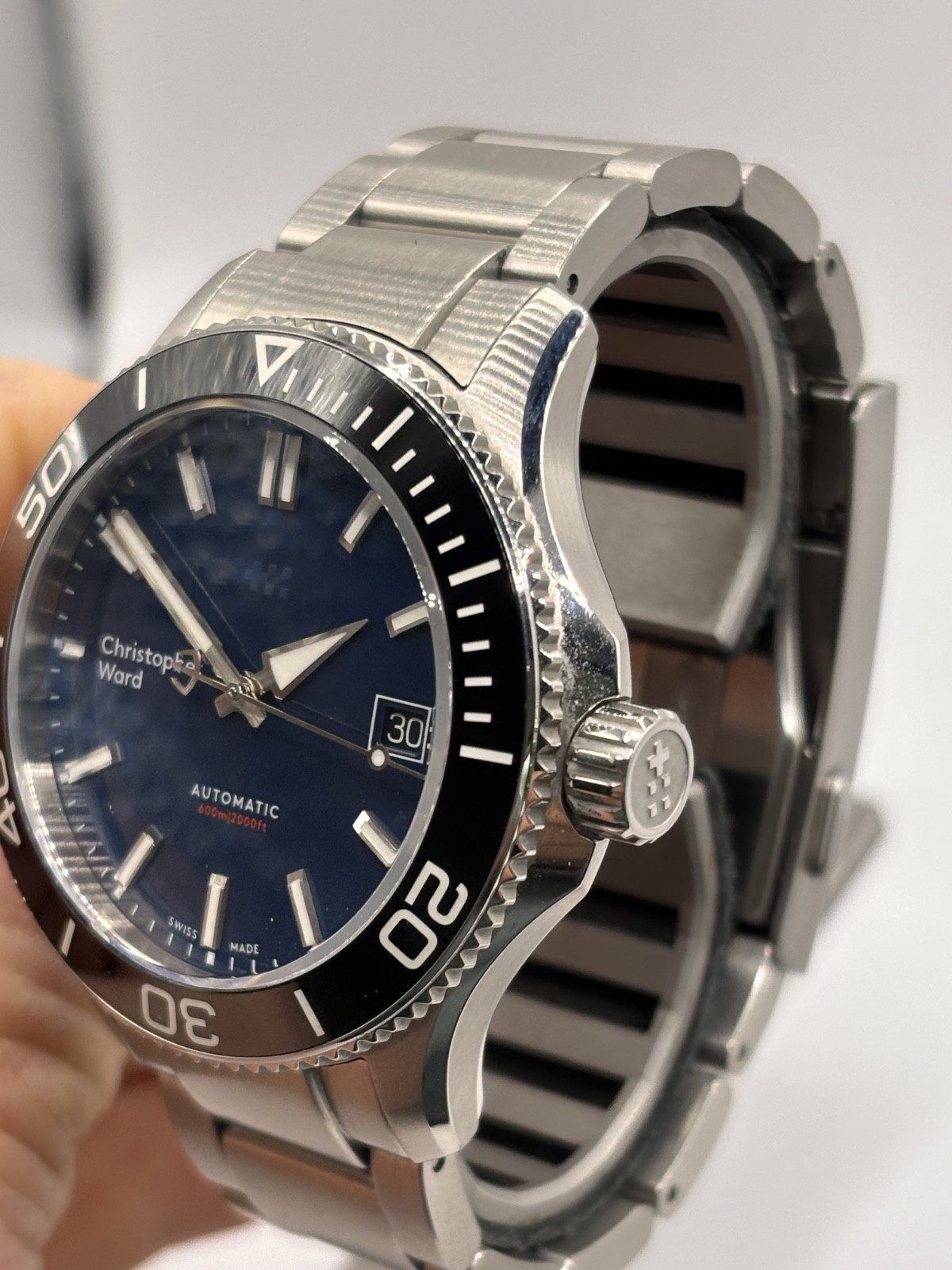 Christopher Ward C60 Trident Mk3 Pro 600 40mm Black/blue (06/2020) WH1771R