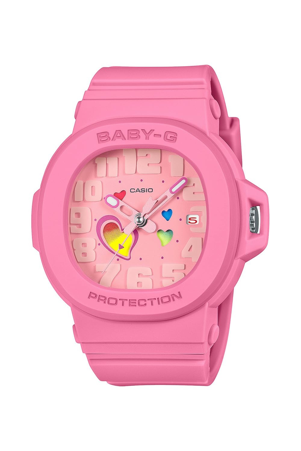 Unused CASIO BABY-G PLAYFUL HEARTS BGA-10-4AJF Pink Analog Women’s Watch in Box