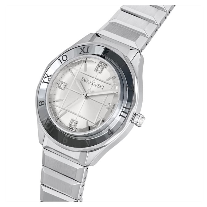Swarovski Dextera Silver Bracelet Watch 37mm Swiss Made 5634648 Ladies