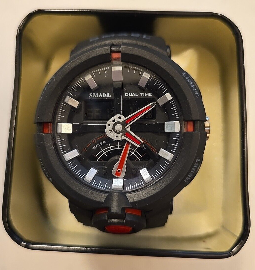 New – SMAEL No-1637 Waterproof Analog/Digital Sports Watch Mens S-Shock