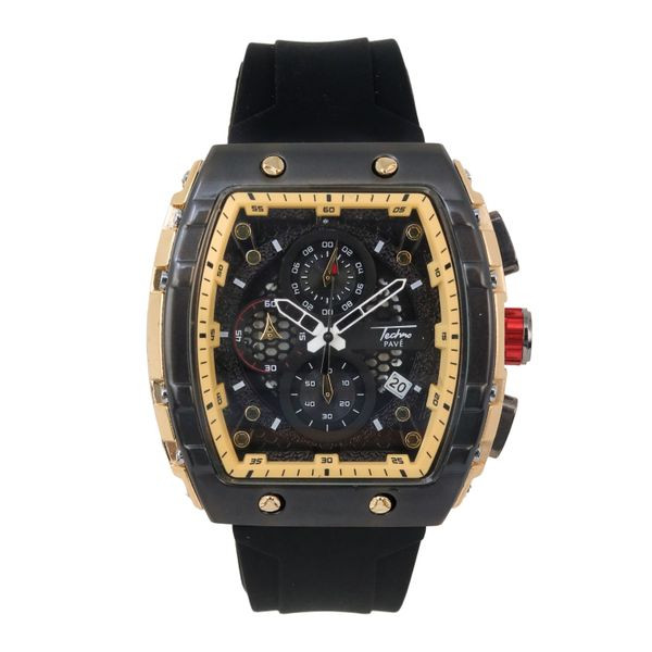 Men Luxury Watch Multi Function Chronograph Sports Silicone Band Waterproof Date