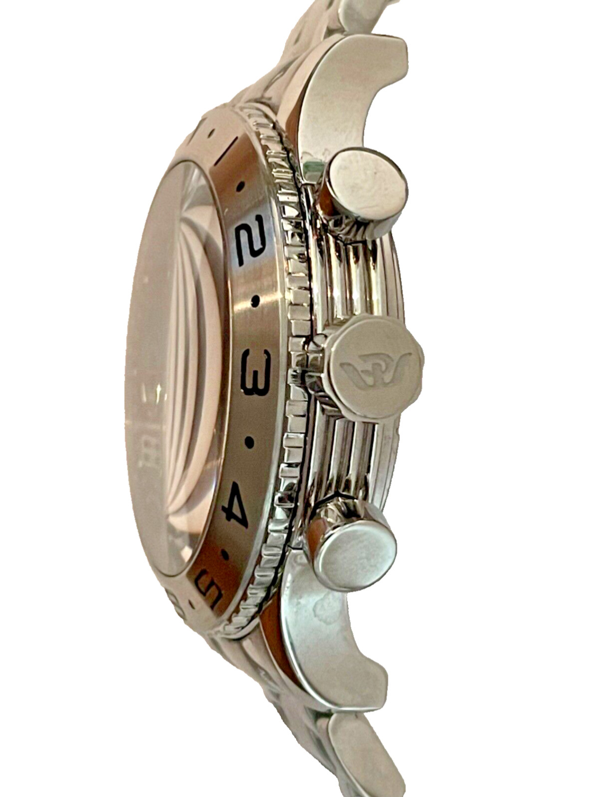 Philip Valjoux 7750 Automatic Chronograph Men’s Watch 44mm Original SS Bracelet