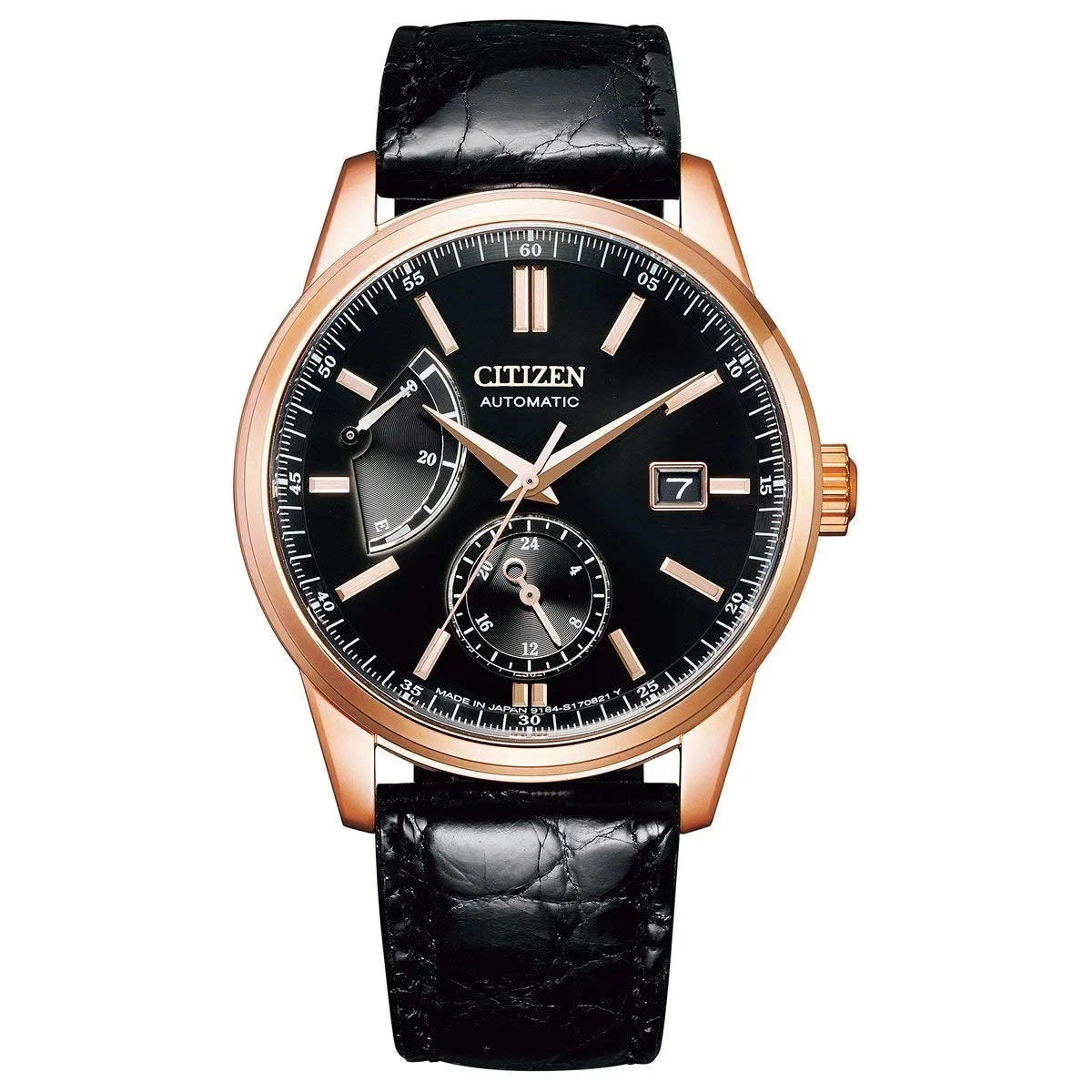 New $925 Citizen Classical Collection Mechanical Leather Men’s Watch NB3002-00E