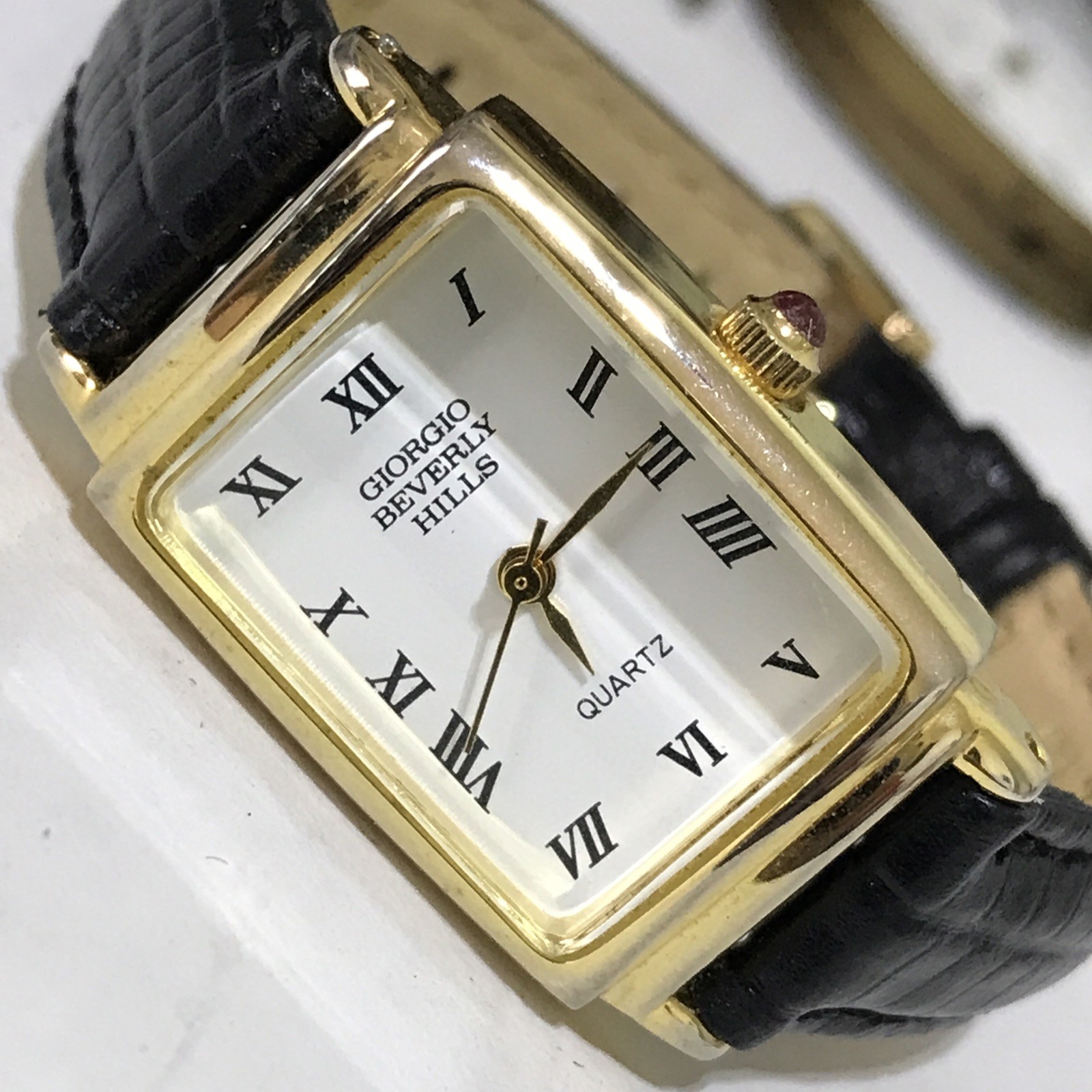 Ladies GIORGIO Beverly Hills Gold Tone Classic Quartz New Battery￼￼, Runs