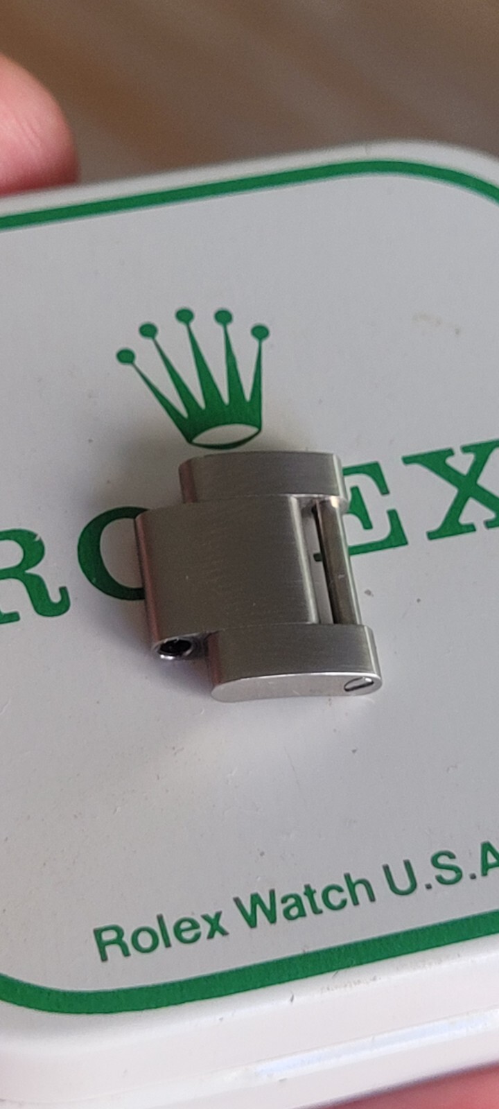 Rolex 100% genuine steel 15.5mm ,Solid center link ref. # 97200 shiny sides,Mint