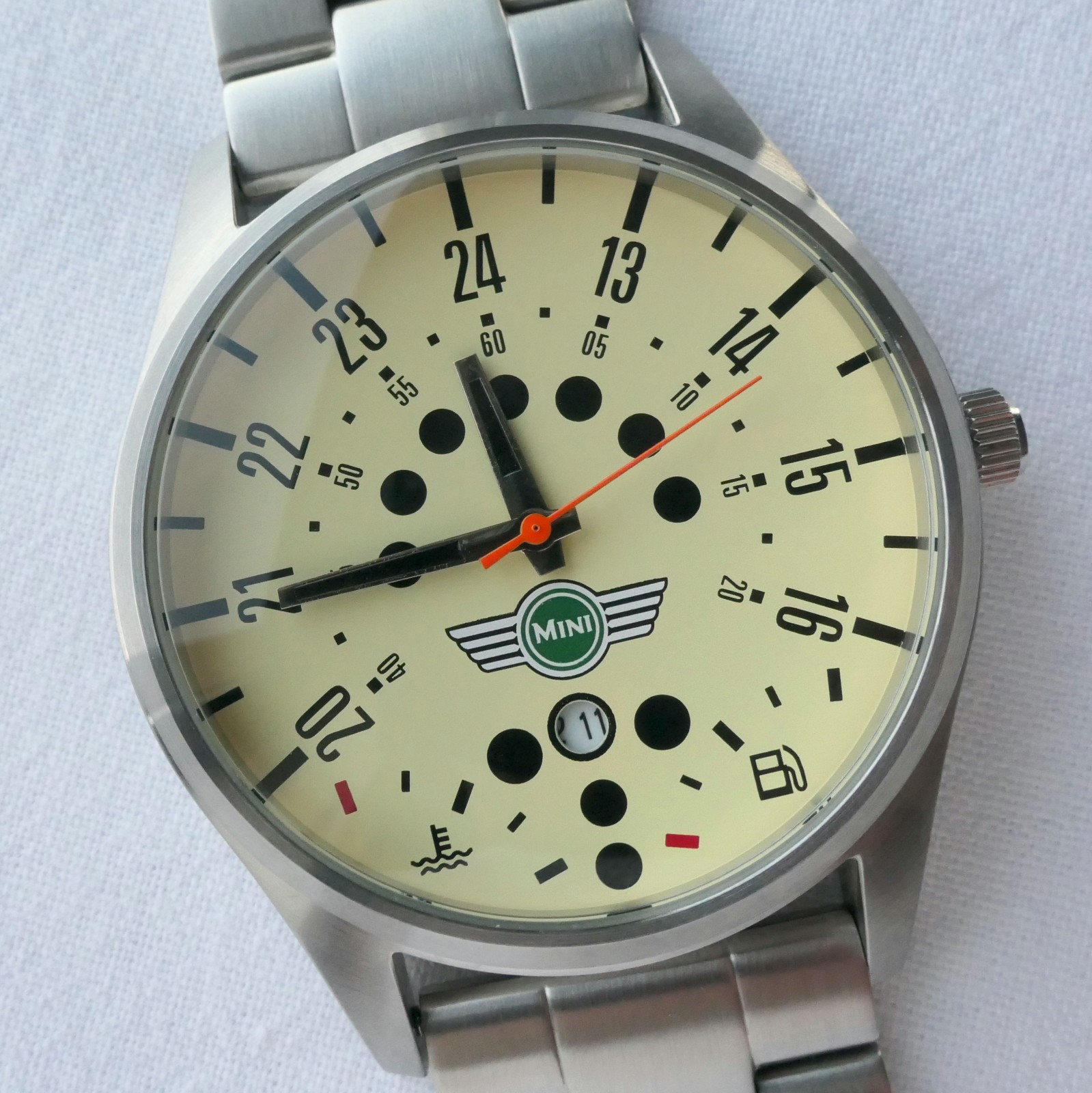 Mini John S Cooper Works JCW Speedometer Racing Classic Retro Sport Design Watch