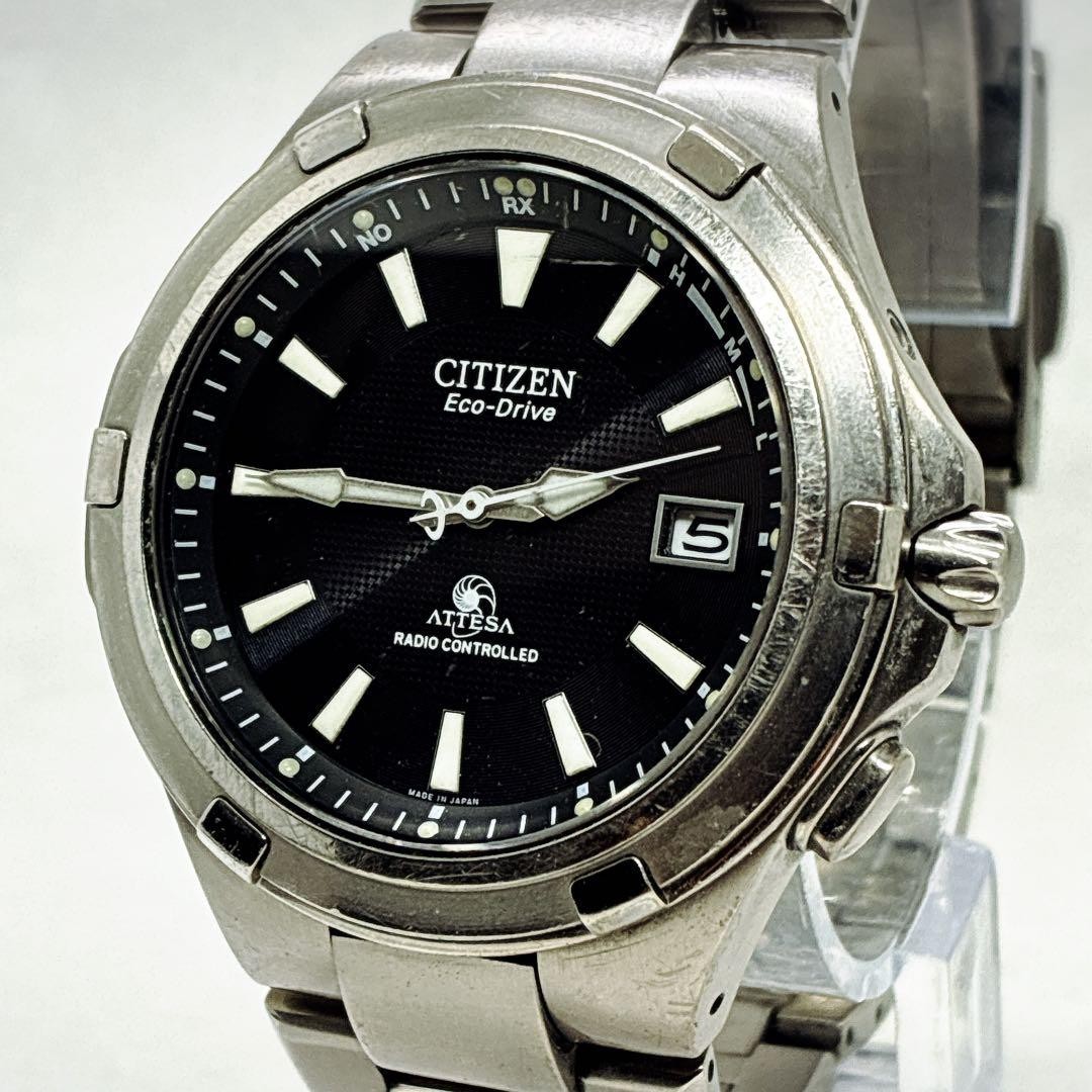 Citizen Attesa Radio-Controlled Solar Titanium H410-T003907 (Refurbished)
