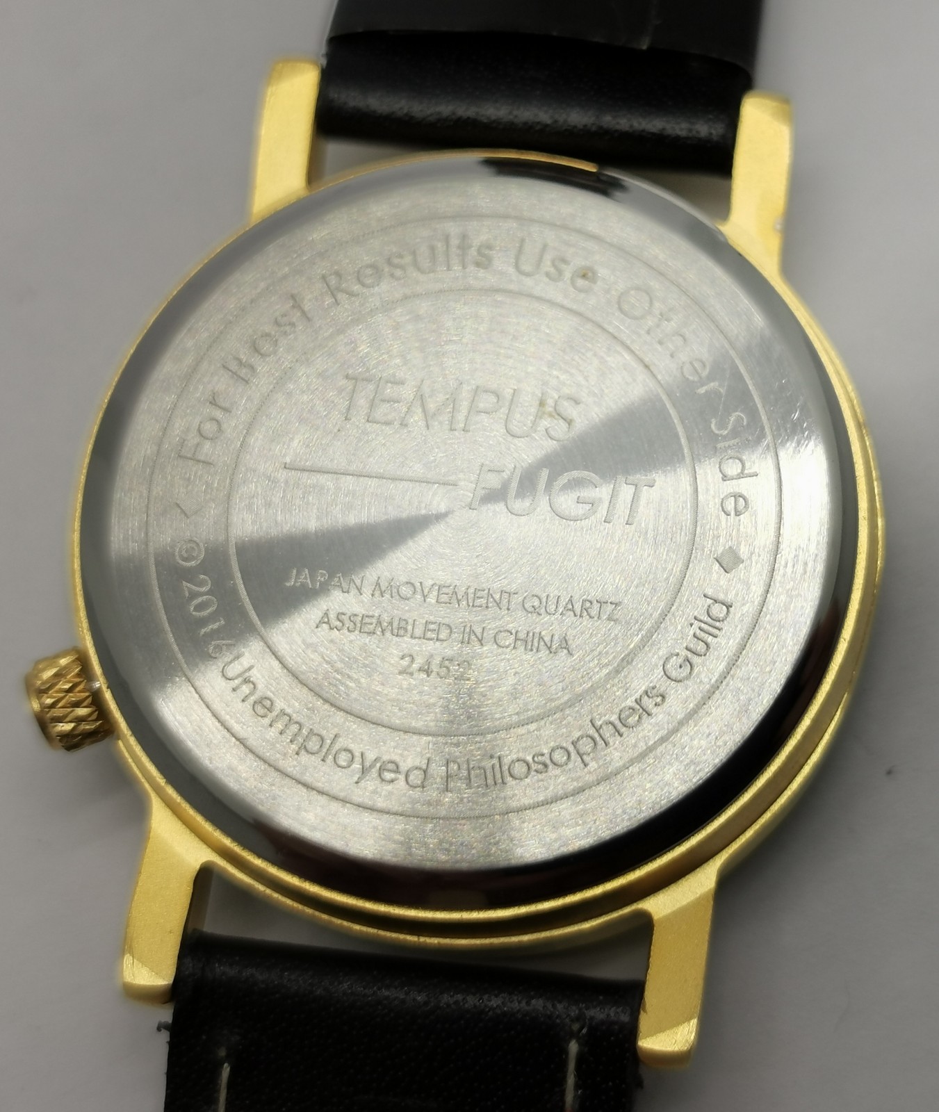 Vtg 2016 Unemployed Philosophers Guild Ship EOT Chadburn 33mm Quartz Gents Watch