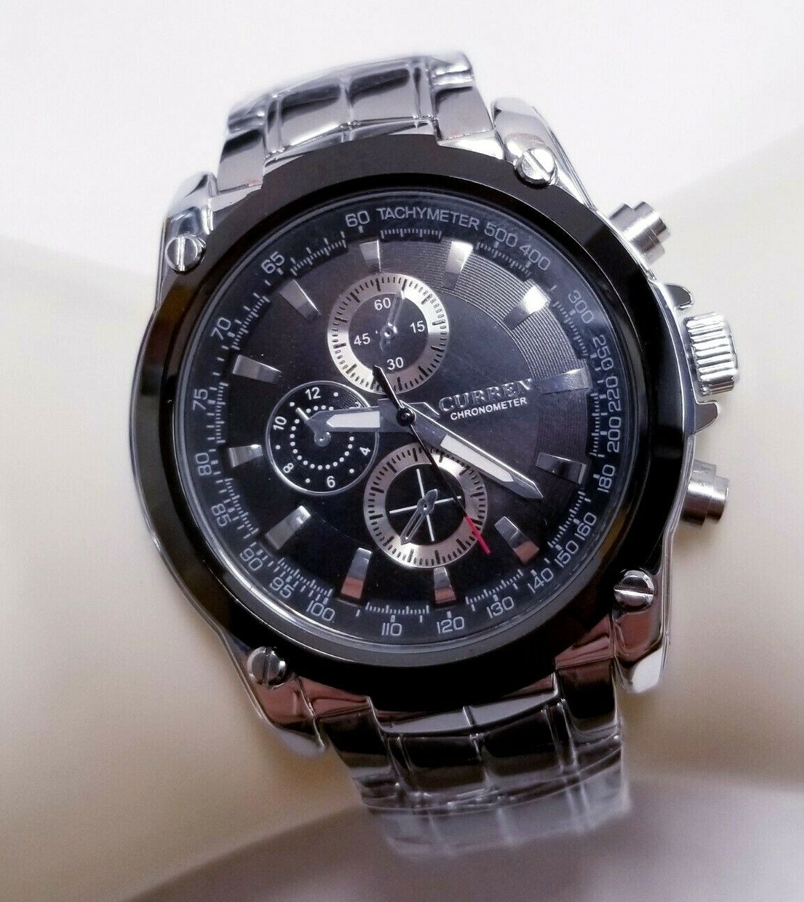 CURREN Stainless Steel Water Resistant Chrono Quartz Mens Watch M:8025