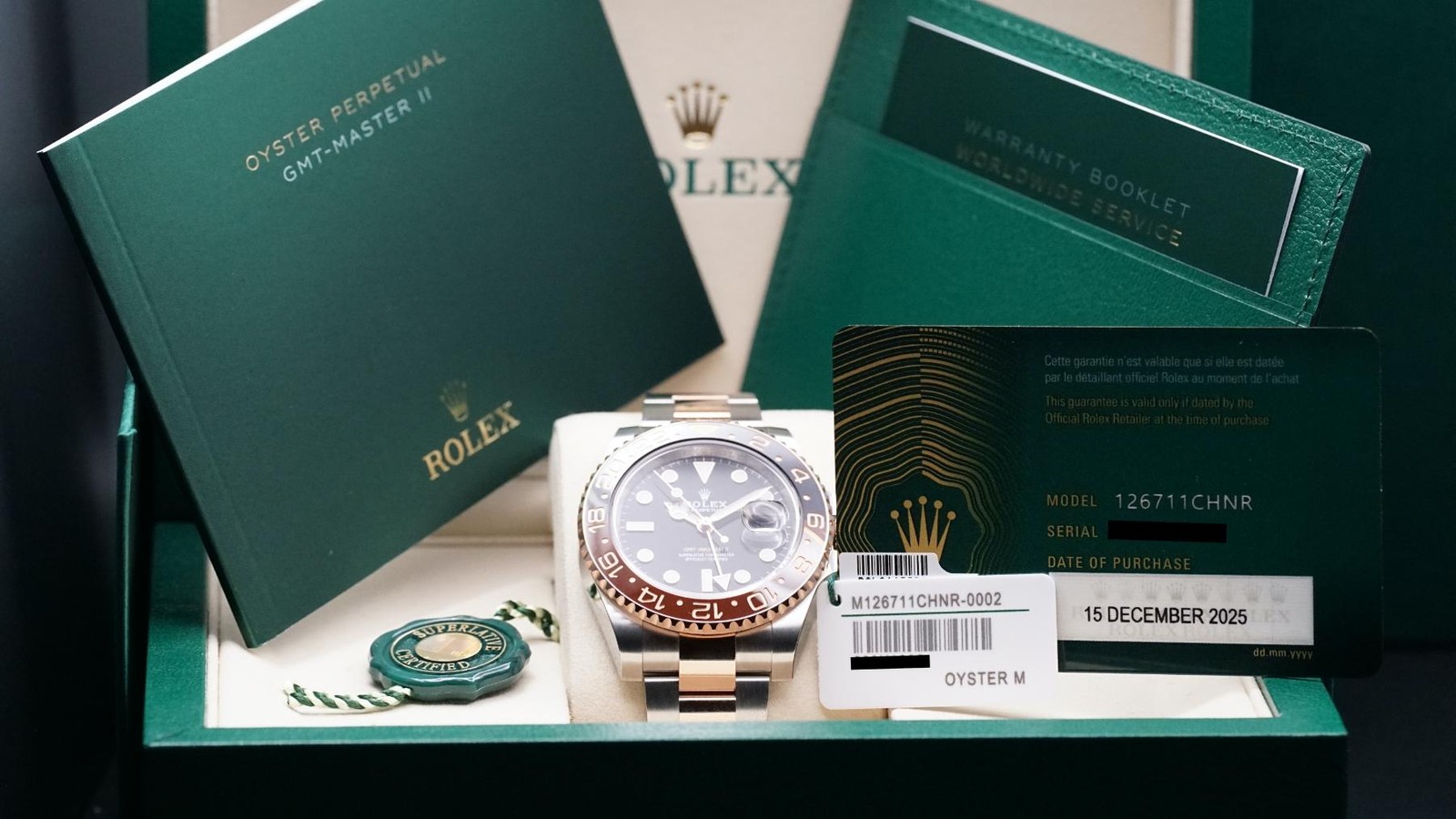 2025 Rolex GMT-Master II “Root Beer” 126711CHNR 40mm