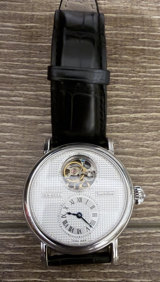 SEAGULL ST8103SA TOURBILLION MANUAL WIND WATCH 40 MM (100% ORIGINAL & V.GOOD)