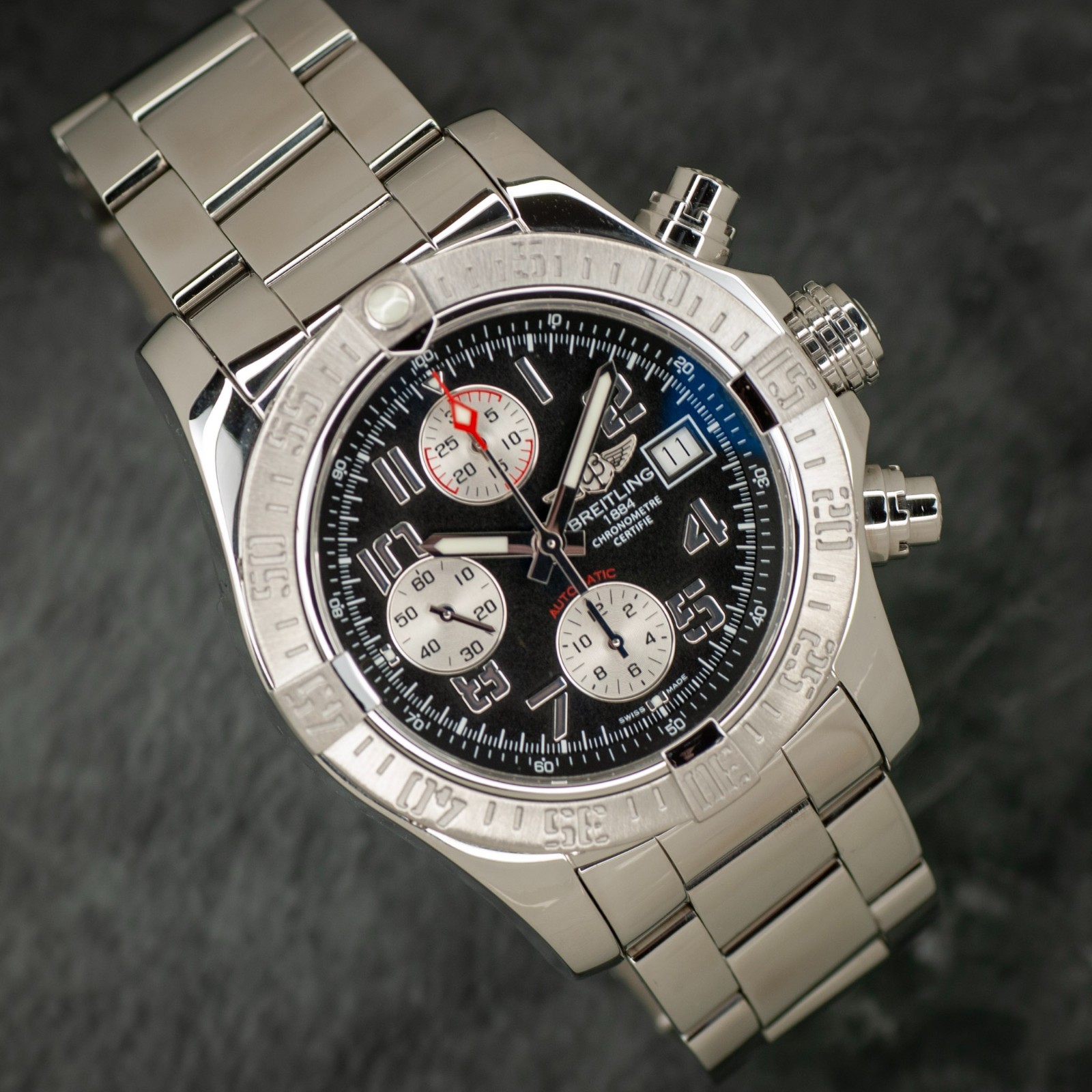 Breitling Avenger II Chronograph 43mm Full Set – Just Factory Serviced – A133811