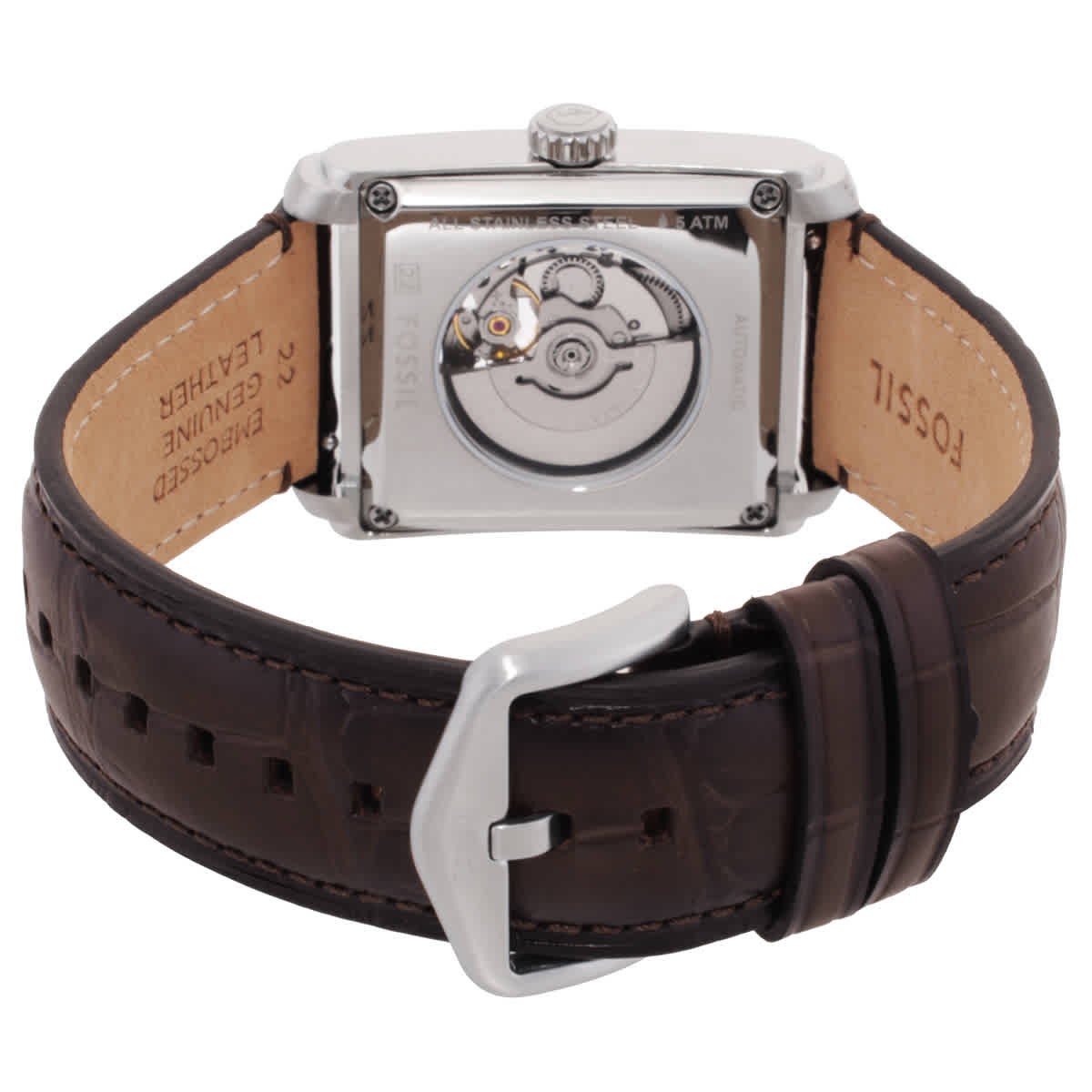 Fossil Carraway Automatic Beige Dial Watch ME3272