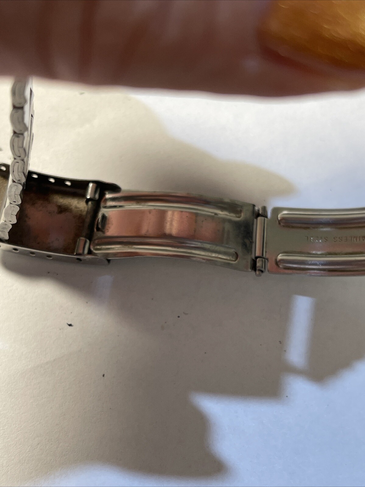 Meister Anker 1960s Auto Silvertone Bracelet Watch 25 Jewels Date- Runs See Note