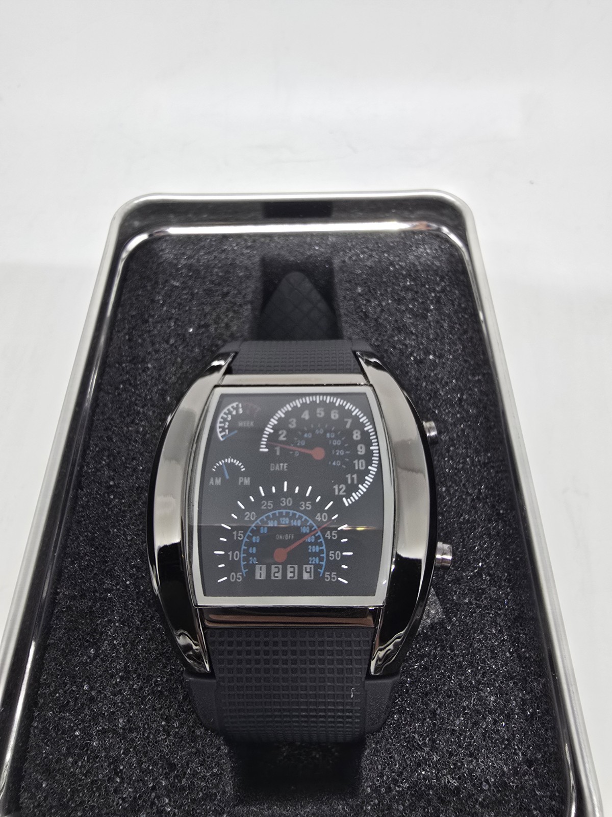 Max Speed LED Car Speedometer Wrist Watch Arcade Block EXCLUSIVE