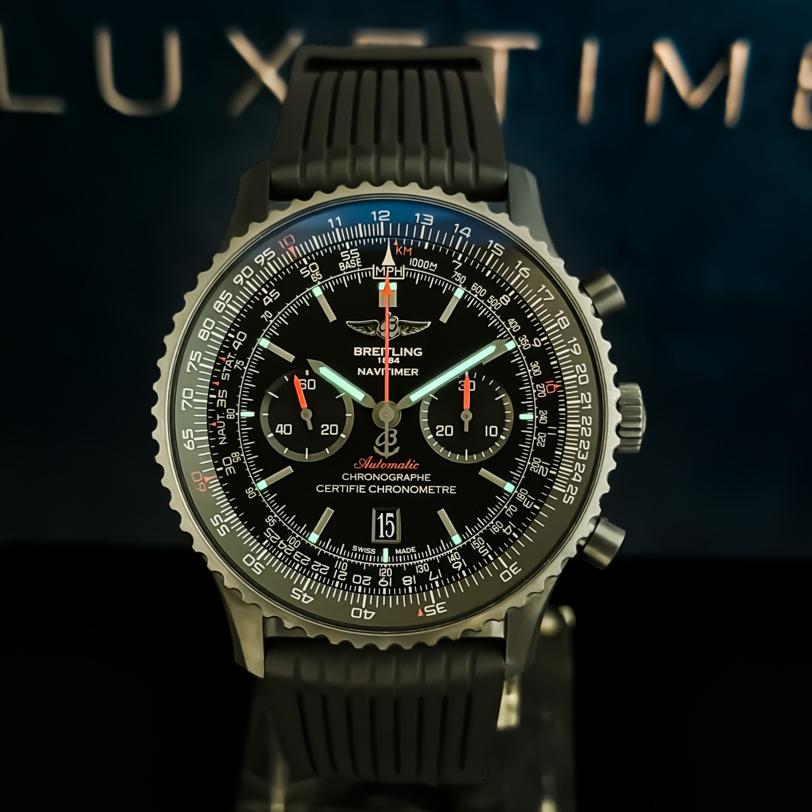 Breitling Navitimer 01 46 MB012822 Black Dial Chronograph Full Set 2016
