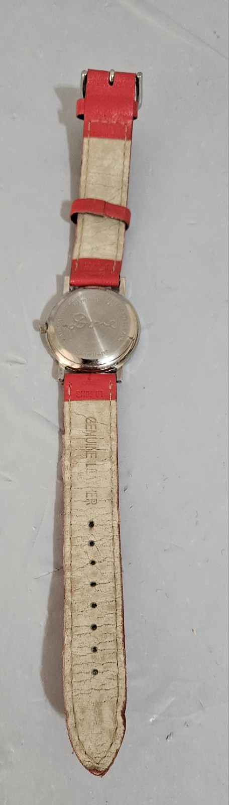 Australia Down Under Red Leather Watch Wristwatch Sun