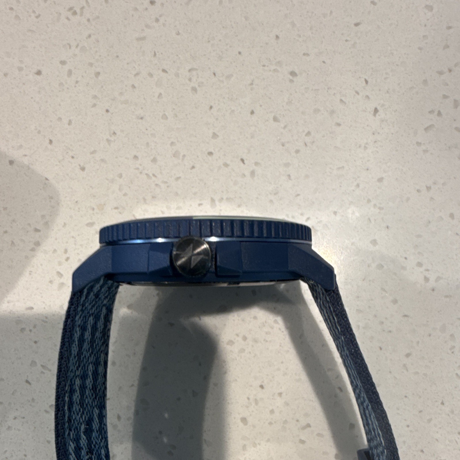 MVMT Ocean Plastic Solar Powered 30m WR Blue Analog Dial Fabric Strap