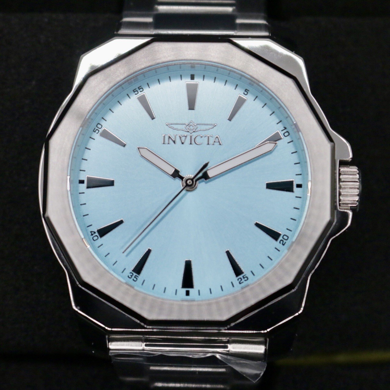 Invicta 48912 Speedway Dominus Men’s Watch – 42mm Light Blue Dial, S/S Braclet