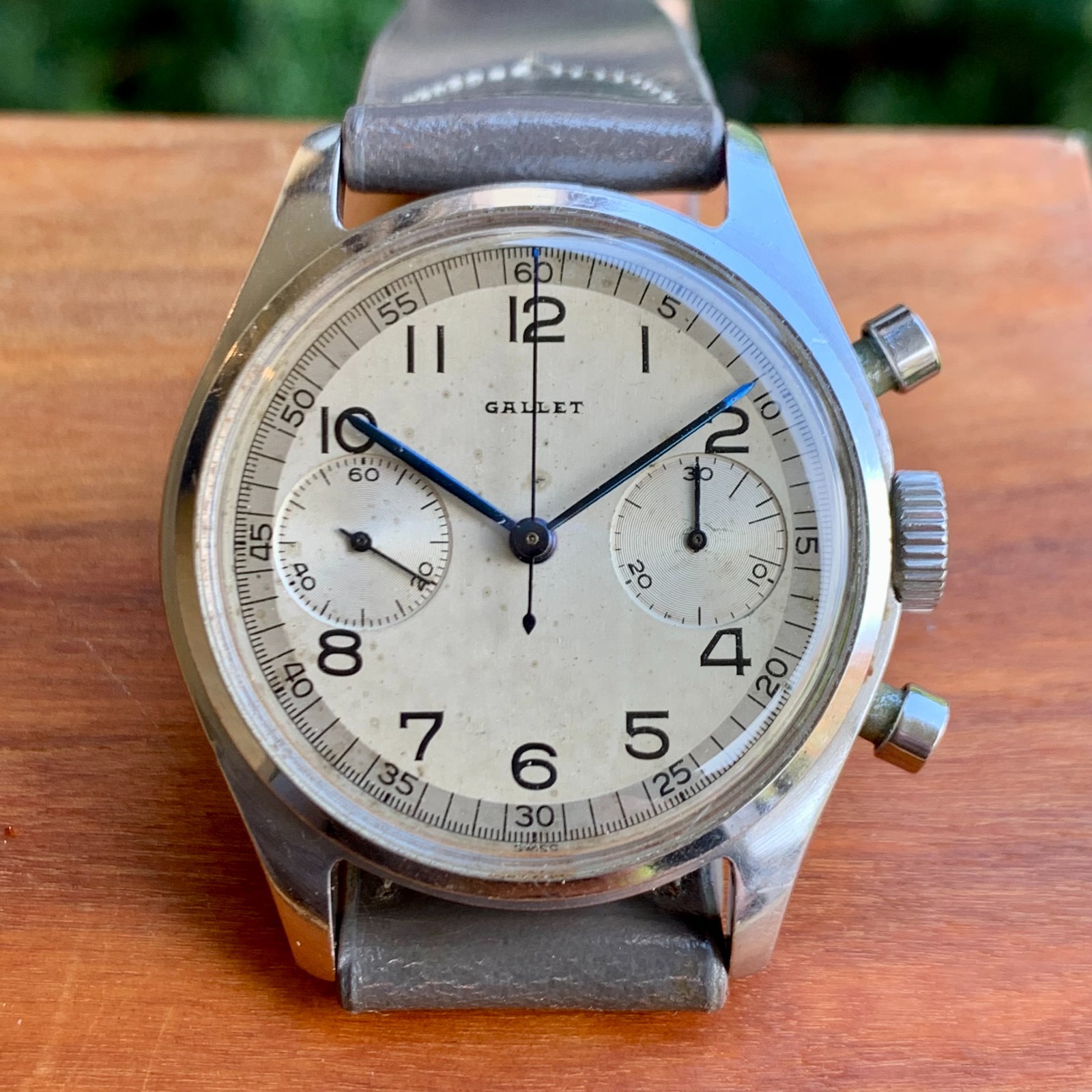 Vintage Gallet Multichron 30 – Stainless Steel 36mm Waterproof Chronograph