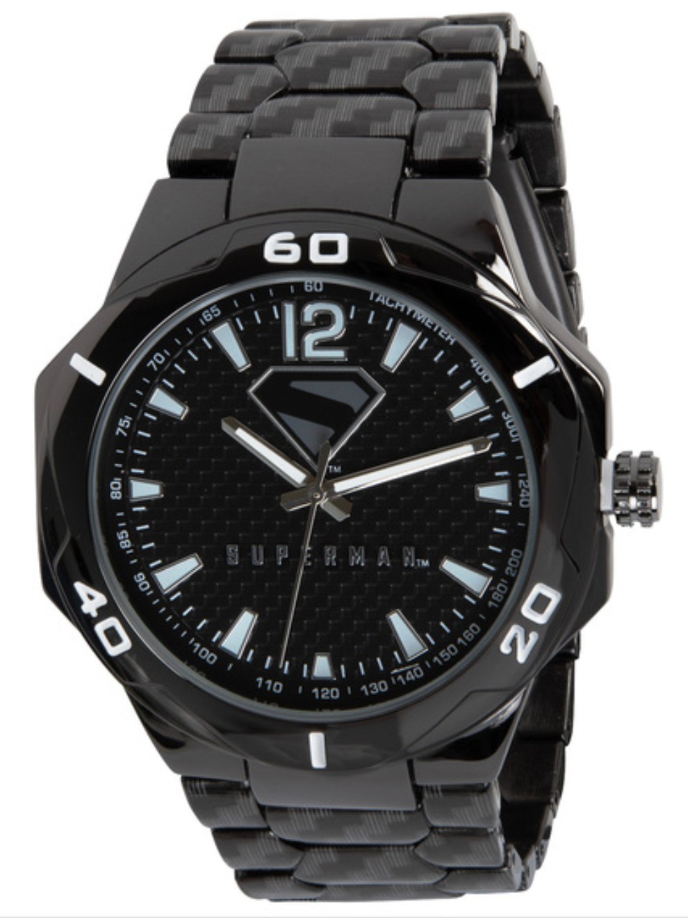 SUPERMAN DC Comics Accutime Collector’s Watch Gunmetal Finish 2025 (NEW IN BOX)