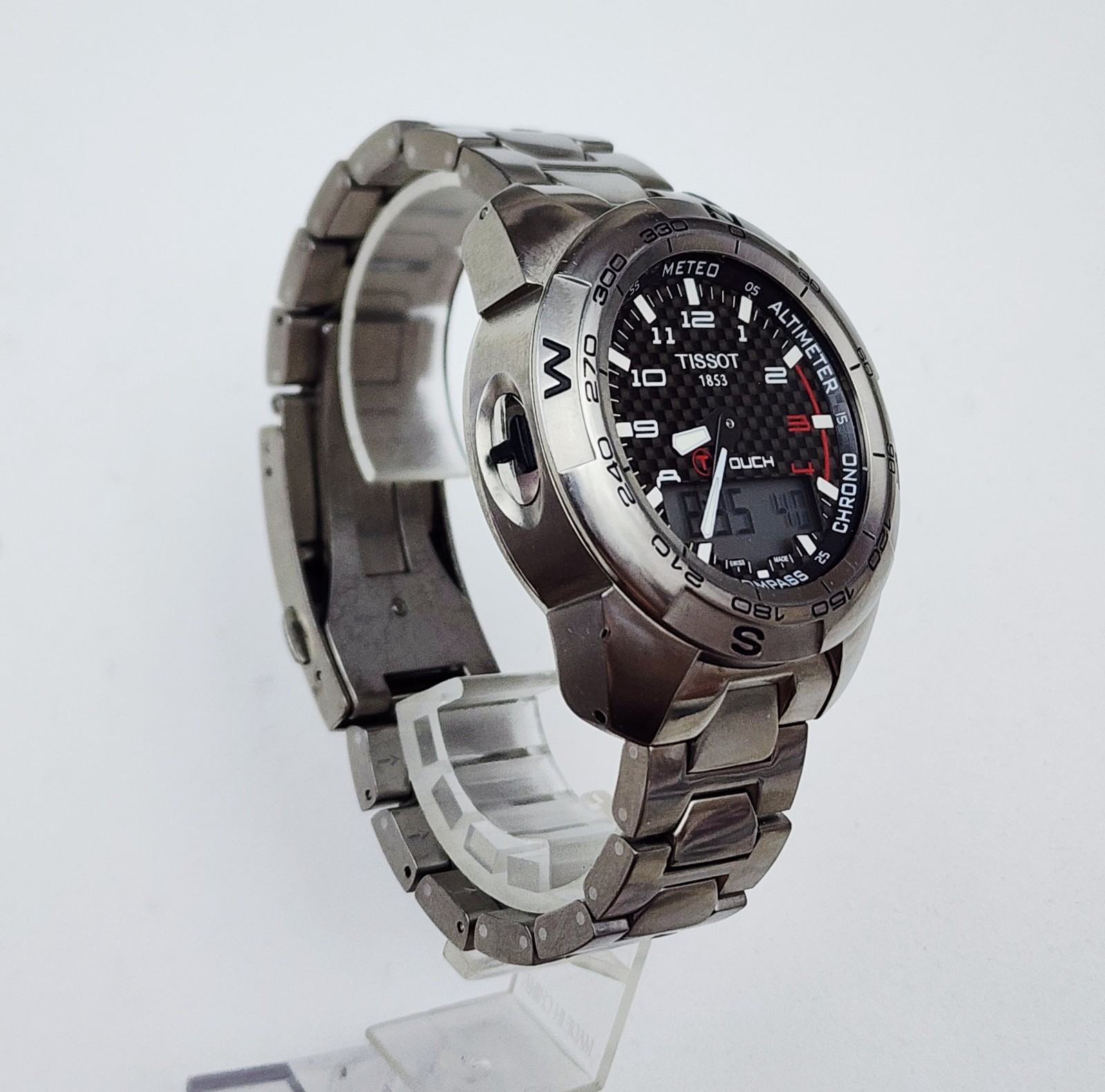 Men SWISS TITANIUM TOUCH SCREEN Watch TISSOT “Expert” T013420A. Compass. Alarm*