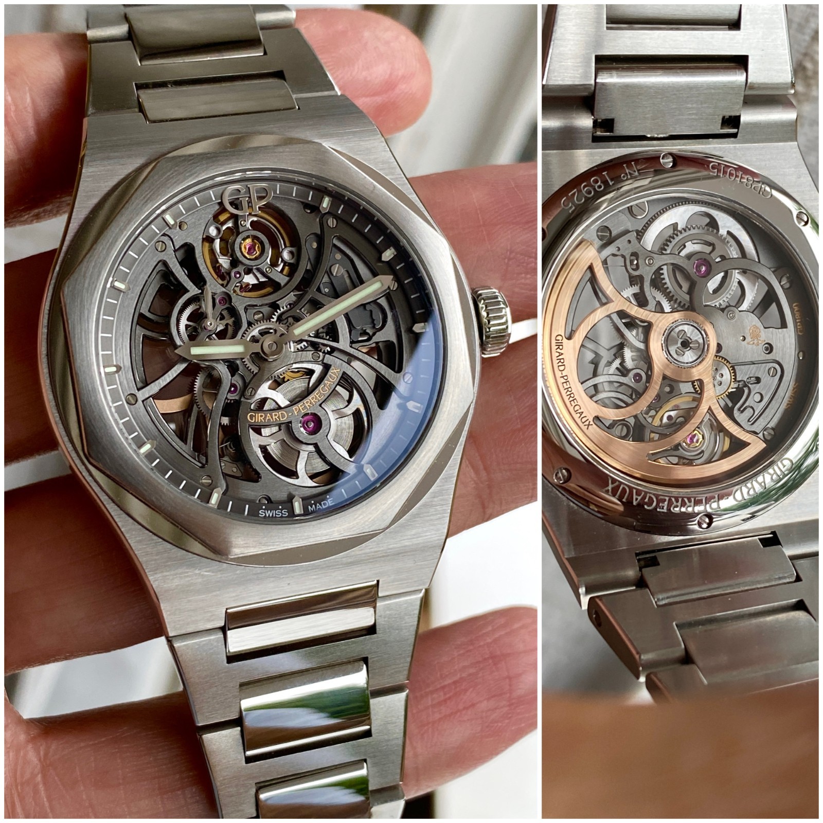 Girard-Perregaux. Laureato Skeleton. 81015-11-001-11A, 42 mm. Full Kit. Clean…