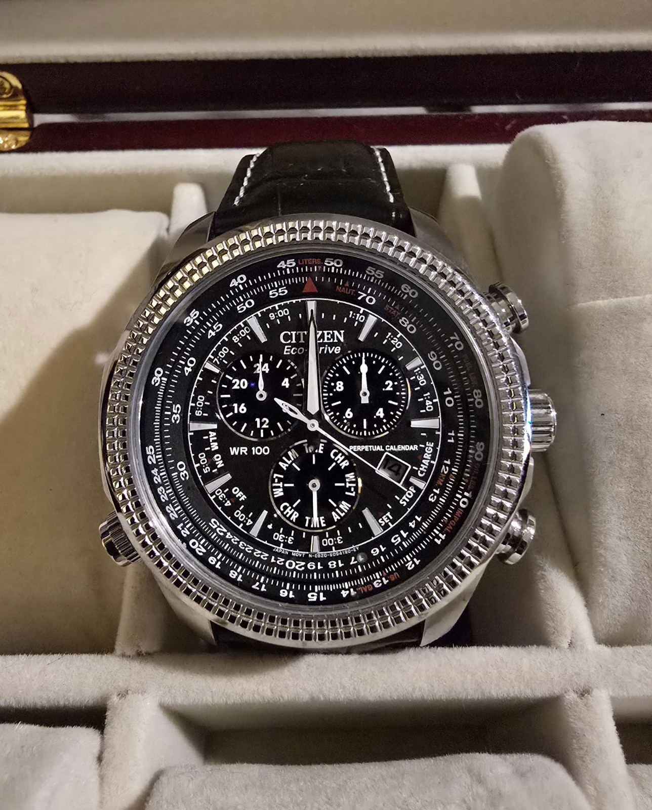 Citizen WR100 eco drive e820-s068941 Brown / Black Watch