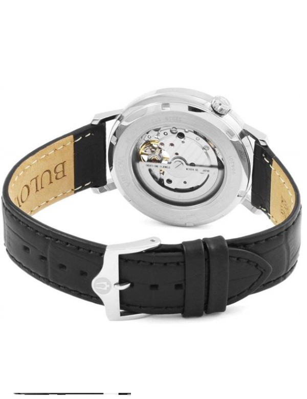 Bulova Automatic Men’s Watch, Leather Strap