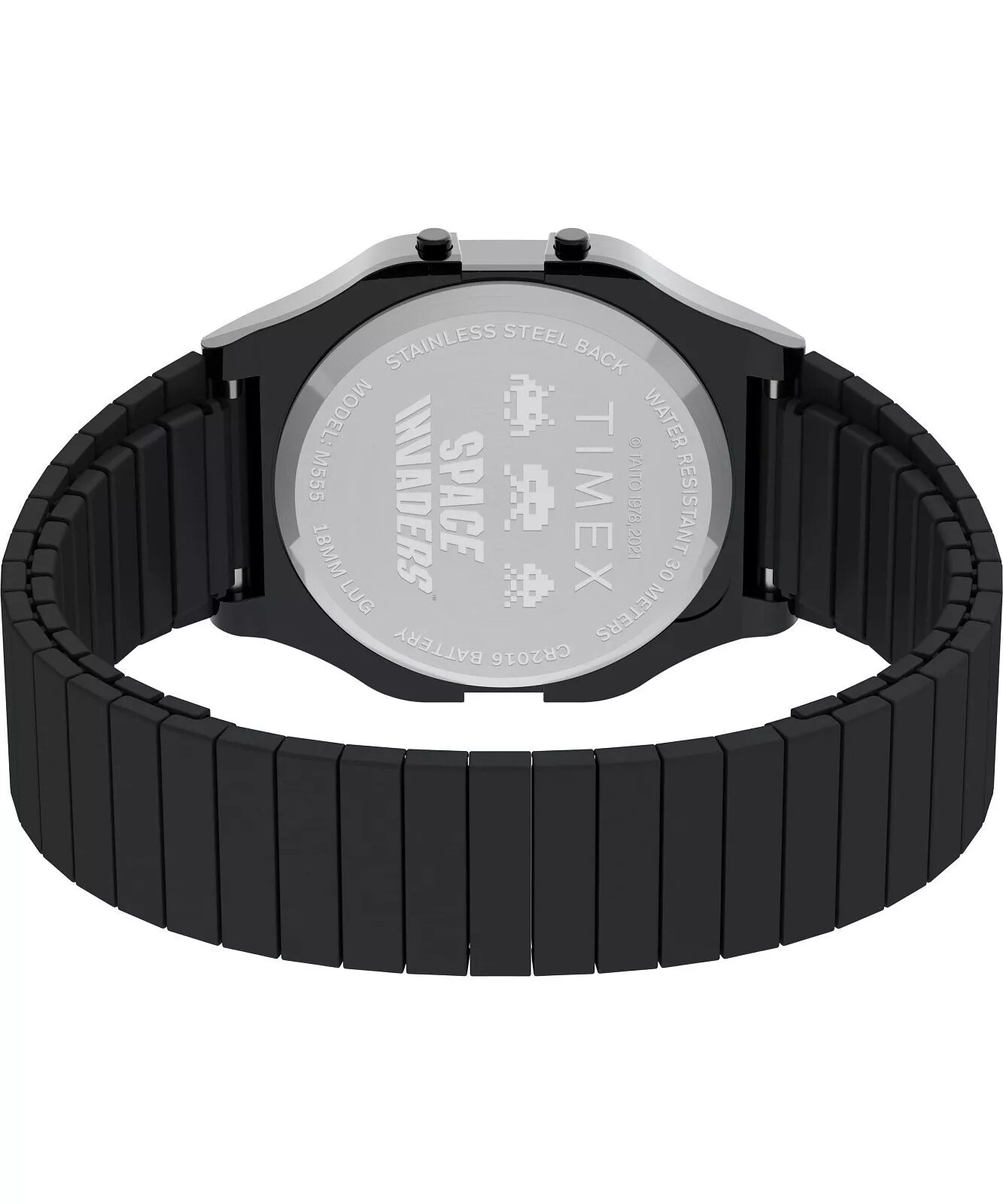 Timex T80 x Space Invaders Nostalgic Arcade Style Watch TW2V39900 Backlight 34mm