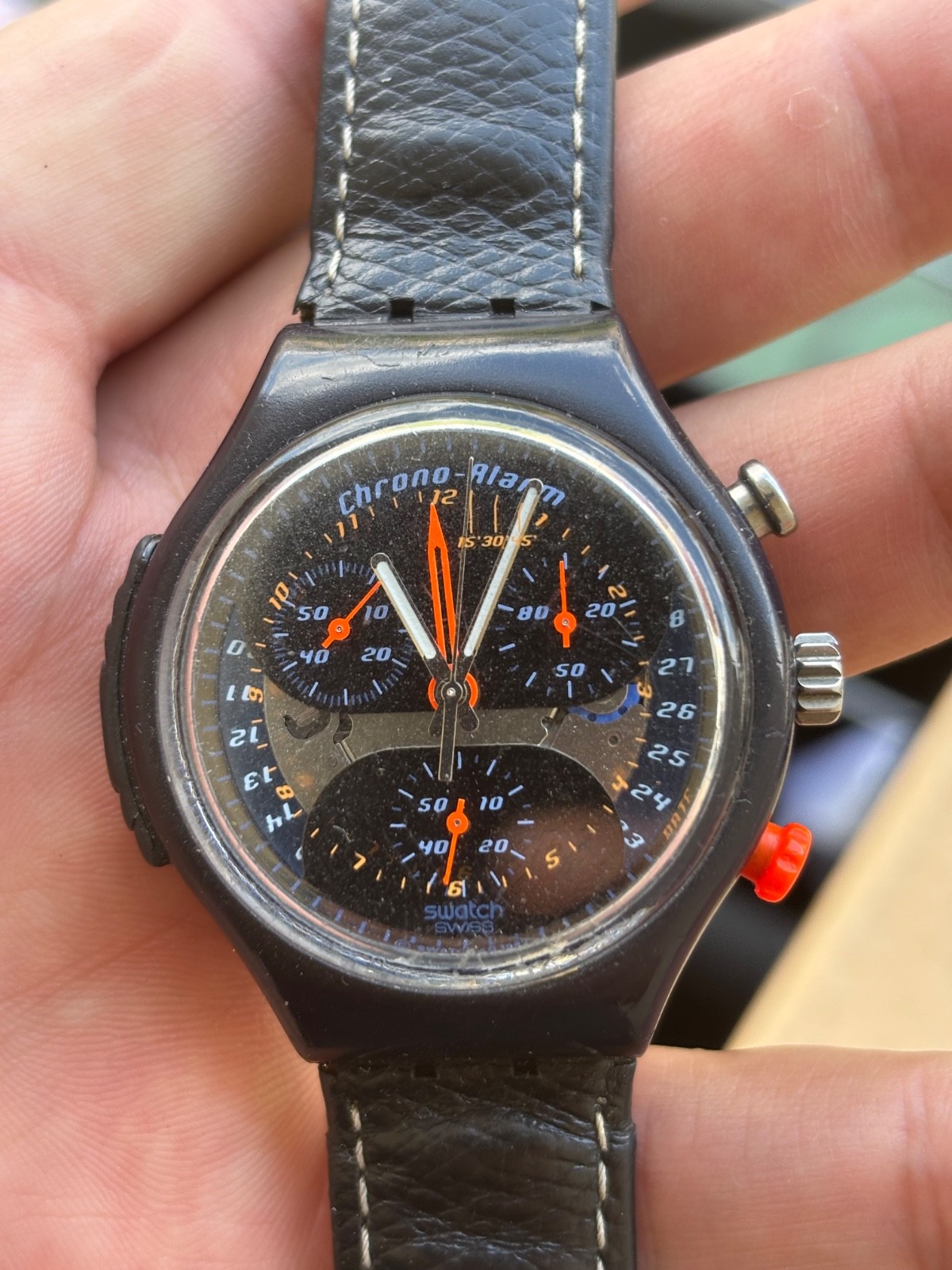 Swatch Chrono Alarm SOI401 Activation 1998 partially working