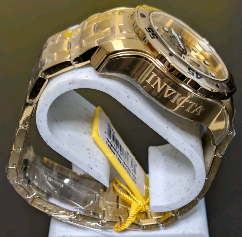 Invicta Pro Diver Scuba Men’s Watch Model 0074 Gold Tone & Champagne Dial 48mm
