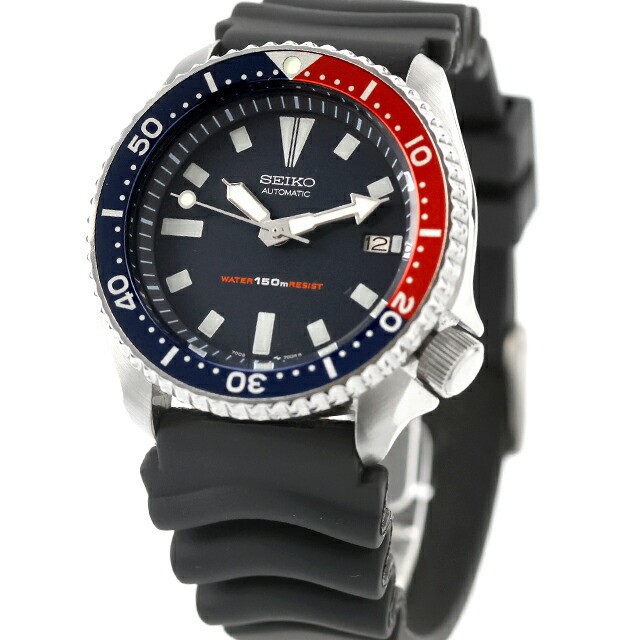 [B1Y] Seiko Diver 150m Pepsi Automatic 7002 700A Analog Wristwatch Mens [s8z]
