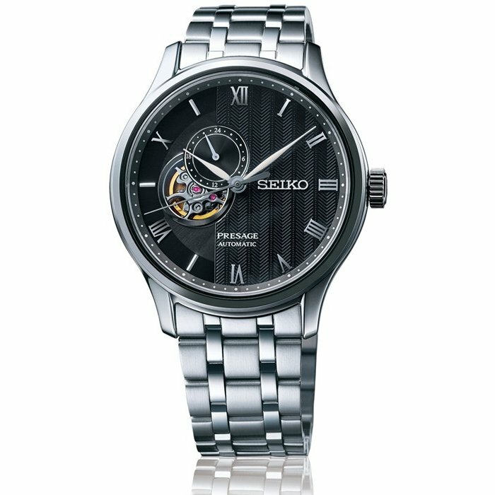 Seiko PRESAGE SARY093 Men’s Watch Stamped Face See-Through Back