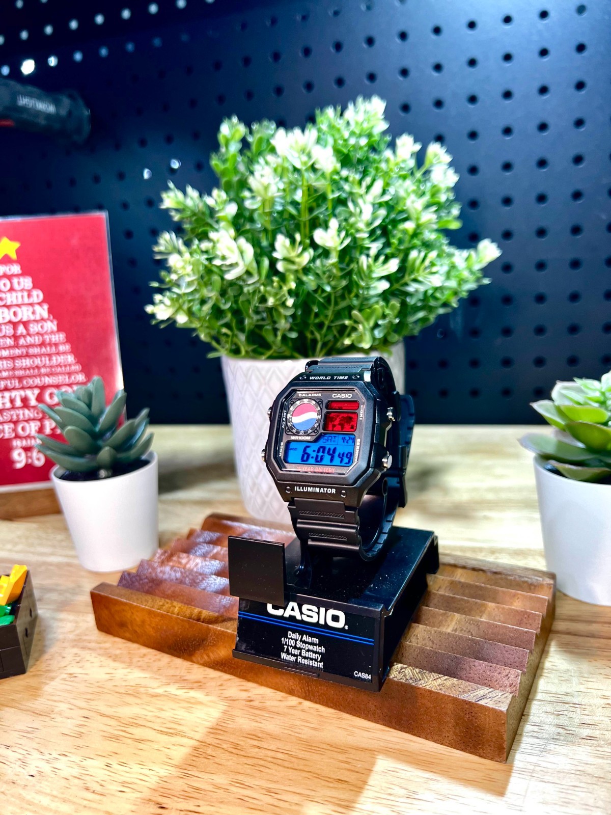 Casio Royale – Red & Blue Filter – “Royal Pepsi” – Watch Mod, New/Unworn