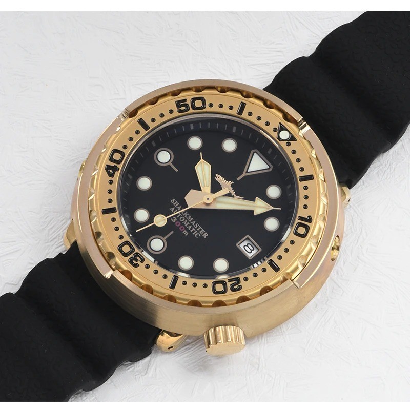 Bronze Dive Watch NH35A Automatic 300M Sapphire Crystal C3 Lume Men’s Watch Gift