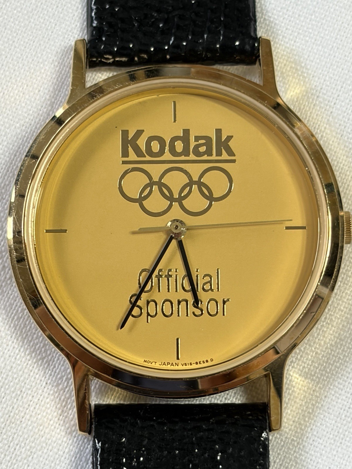Vintage Lorus Seiko Kodak 1992 Olympics Sponsor Quartz Watch Gold 35mm