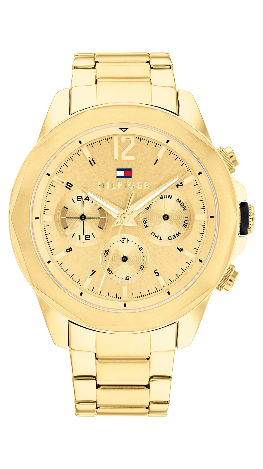 Tommy Hilfiger 1792060 Men’s Stainless Steel Gold Dial Watch 46mm