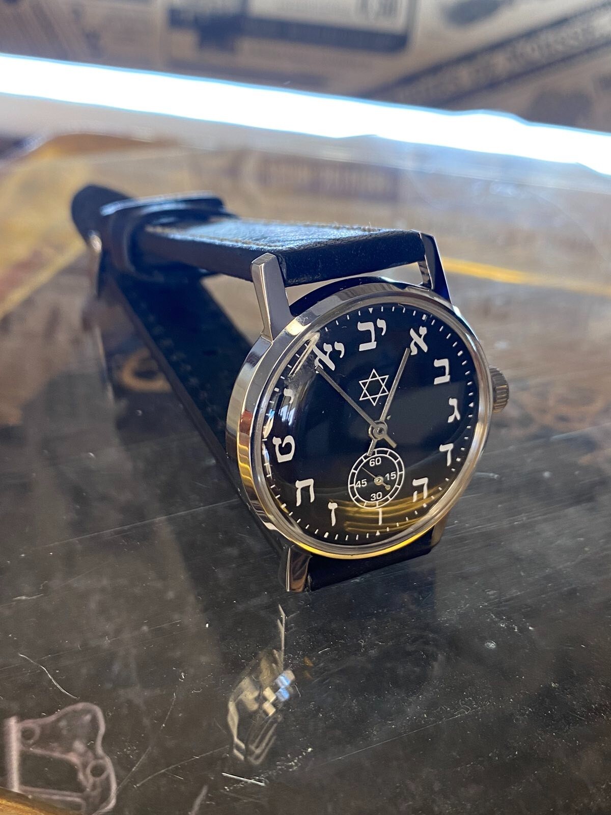 Watch Mechanical David Star USSR Russian Pobeda Vintage Jewish Hebrew Judaism