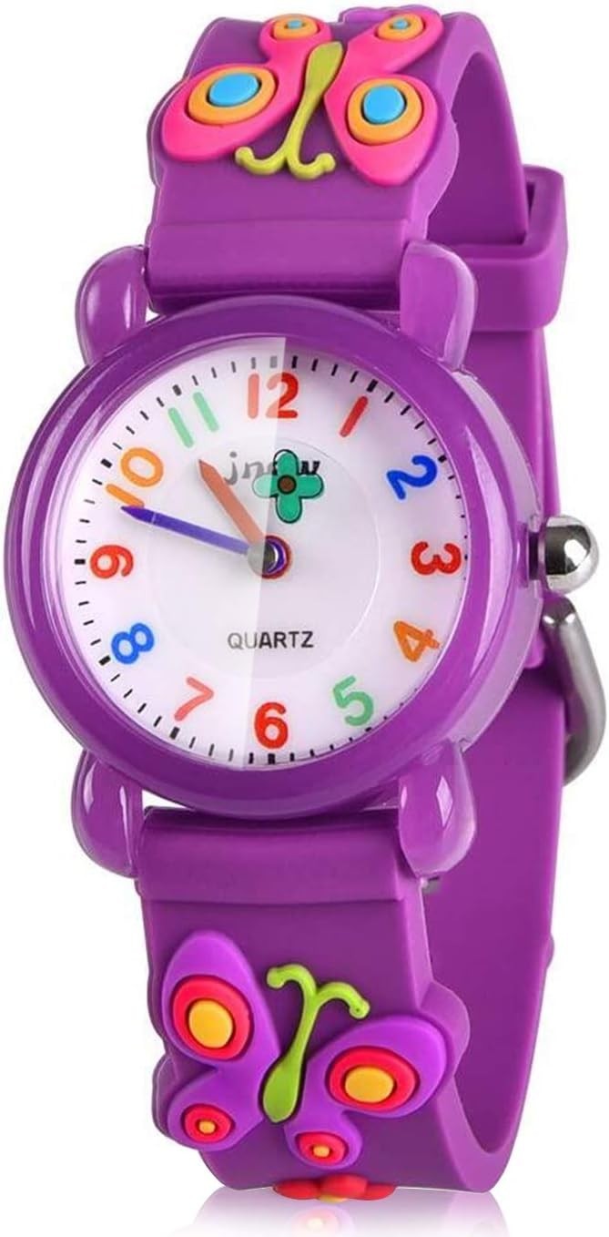 Fun and Durable 3D Cartoon Watch for Kids – Waterproof, Ages 3-8 Gift Box Inc…