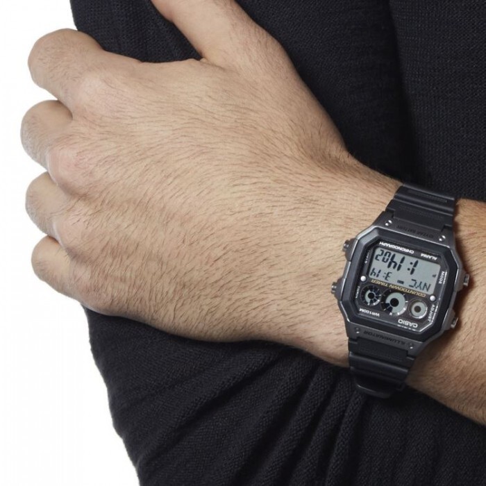 Casio AE1300WH-8AV, Illuminator Watch, Chronograph, Alarm, 10 Year Battery