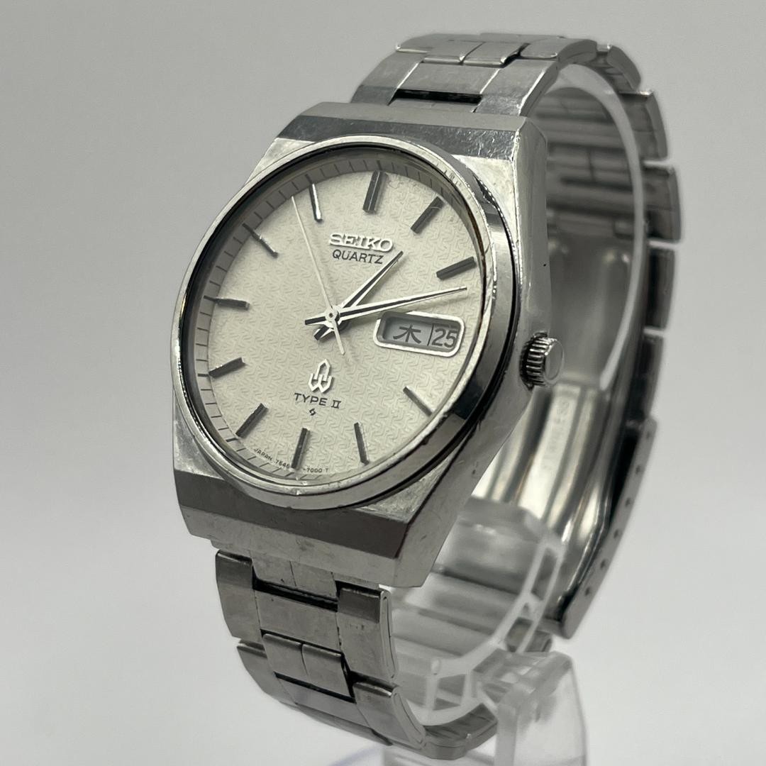 SEIKO 7546-7000 Watch 35.2mm New Battery From Japan